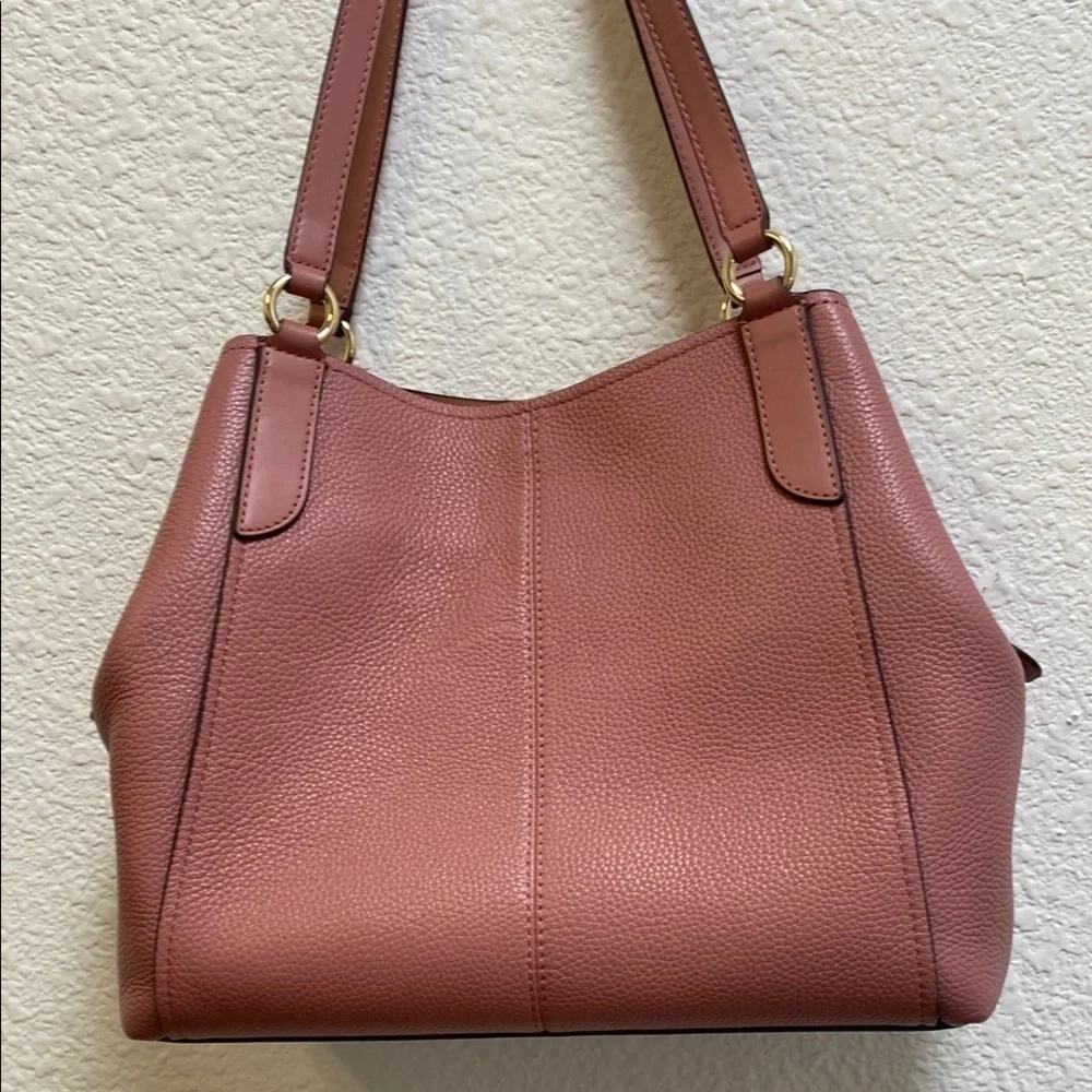 Michael Kors Pink Shoulder Bag with Gold Hardware